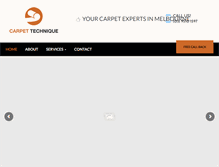 Tablet Screenshot of carpettechnique.com.au